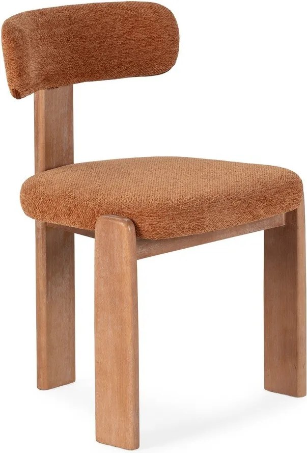 Čalúnené jedálenské stoličky v súprave 2 ks v tehlovej farbe Nadia – MOME