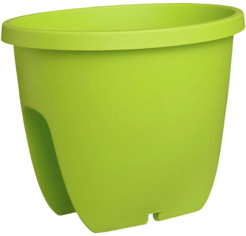 Truhlík Balconia na zábradlie plast zelený 30 cm
