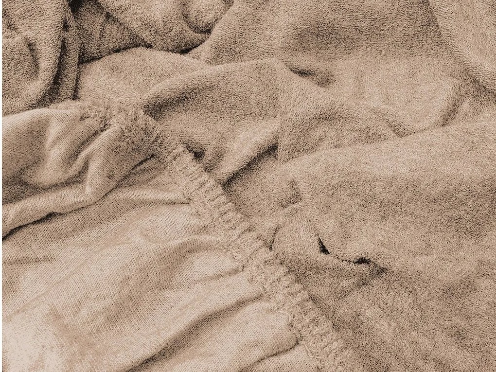 Froté plachta EXCLUSIVE svetlohnedá 140x200 cm