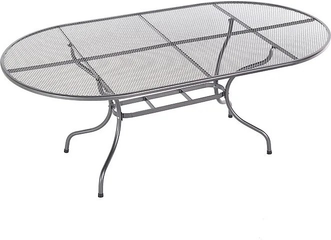 DEOKORK Záhradná kovová zostava OLIVIE 1+6 Stôl oválný 190x105 cm