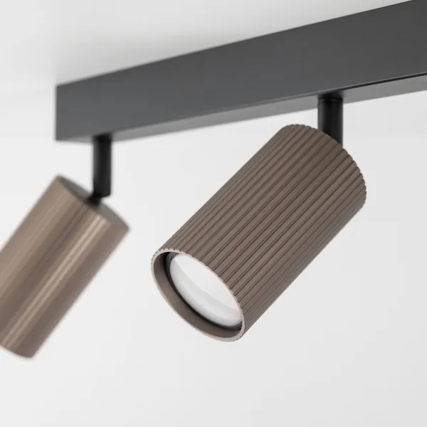 Bodové svietidlo TUNE 3xGU10/10W/230V čierna/hnedá