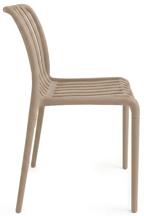 Plastová stolička TREGO, béžová