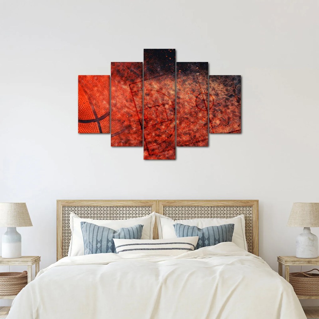 Obraz - Basketbalová lopta (150x105 cm)