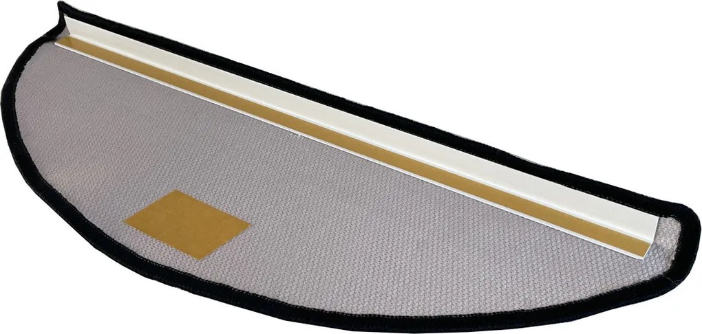 Nášľapy na schody Geneve šedý polkruh, samolepiaci - 24x65 polkruh (rozmer vrátane ohybu) Vopi