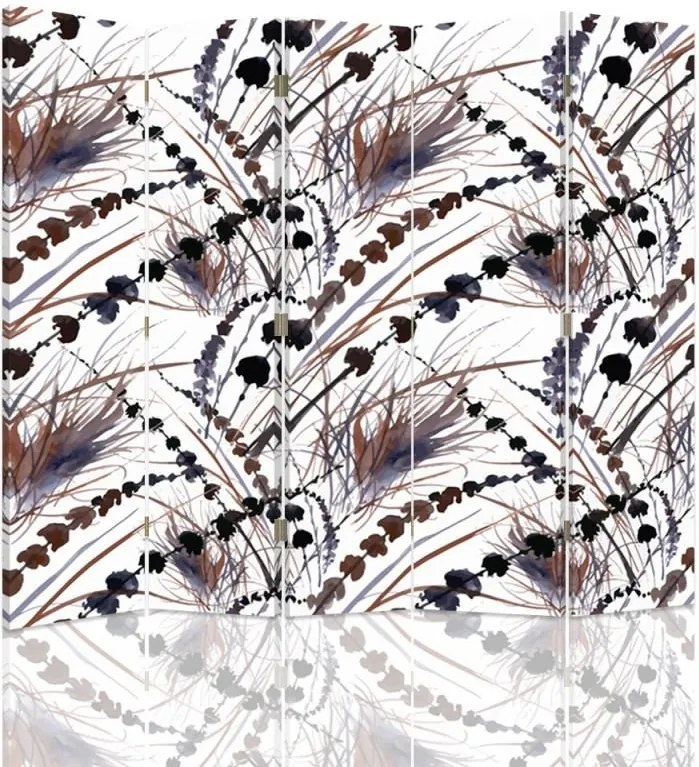 CARO Paraván - Abstract 8 | päťdielny | jednostranný 180x150 cm