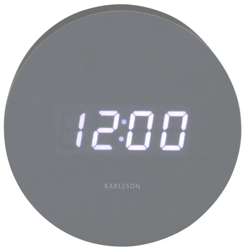 Digitálny budík ø 9 cm Spry Round – Karlsson