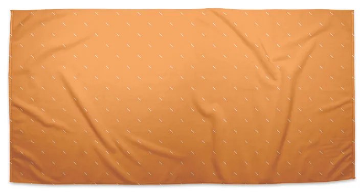 Sablio Uterák Biele čiarky na oranžovej - 50x100 cm