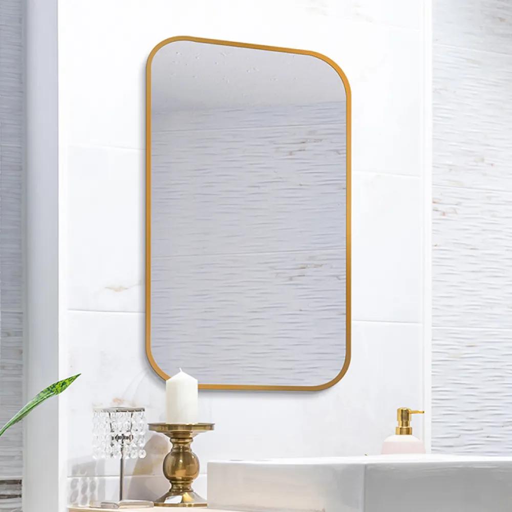 Zrkadlo Mirel SLIM Gold Rozmer zrkadla: 40 x 60 cm