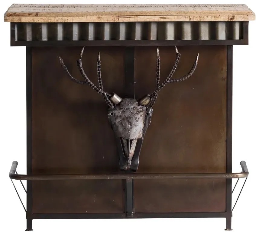 furniture-nabytek.cz - Masívny barový jedálenský stôl Yorkshire z mangového dreva, lakovaný, hnedý – 110×52×97 cm