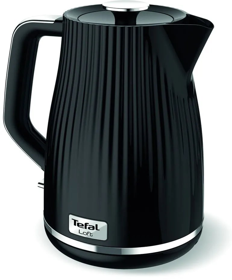 Čierna rýchlovarná kanvica 1,7 l Loft KO250830 – Tefal