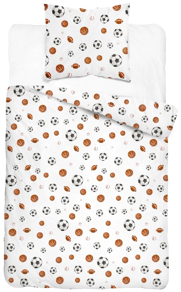 Posteľná obliečka Sports Balls 140x200/70x80 cm – 100 % bavlna