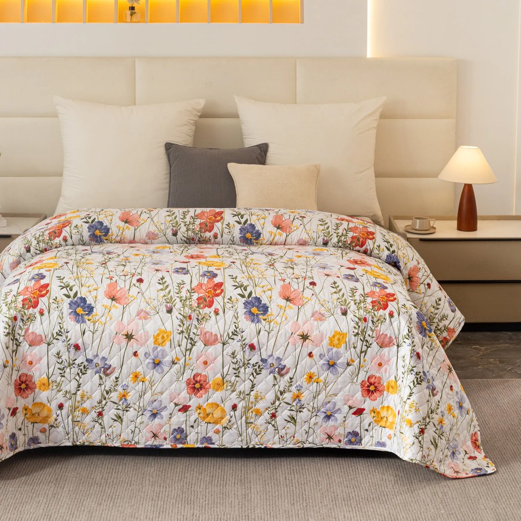 Prehoz na posteľ WILDFLOWERS, farebný Rozmer: 220 x 240 cm
