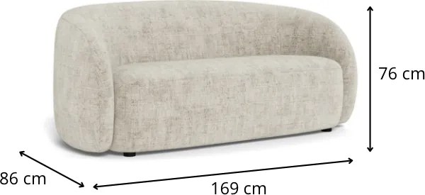 Dvojmiestna lounge pohovka Lodi béžová