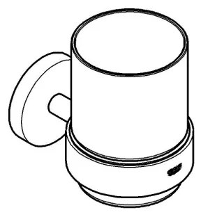 GROHE 41194000 - Pohár s držiakom START 96 × 106 mm lesklý chróm