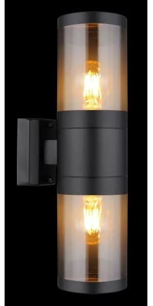 Globo 32014-2BS - Vonkajšie nástenné svietidlo XELOO 2xE27/60W/230V IP44