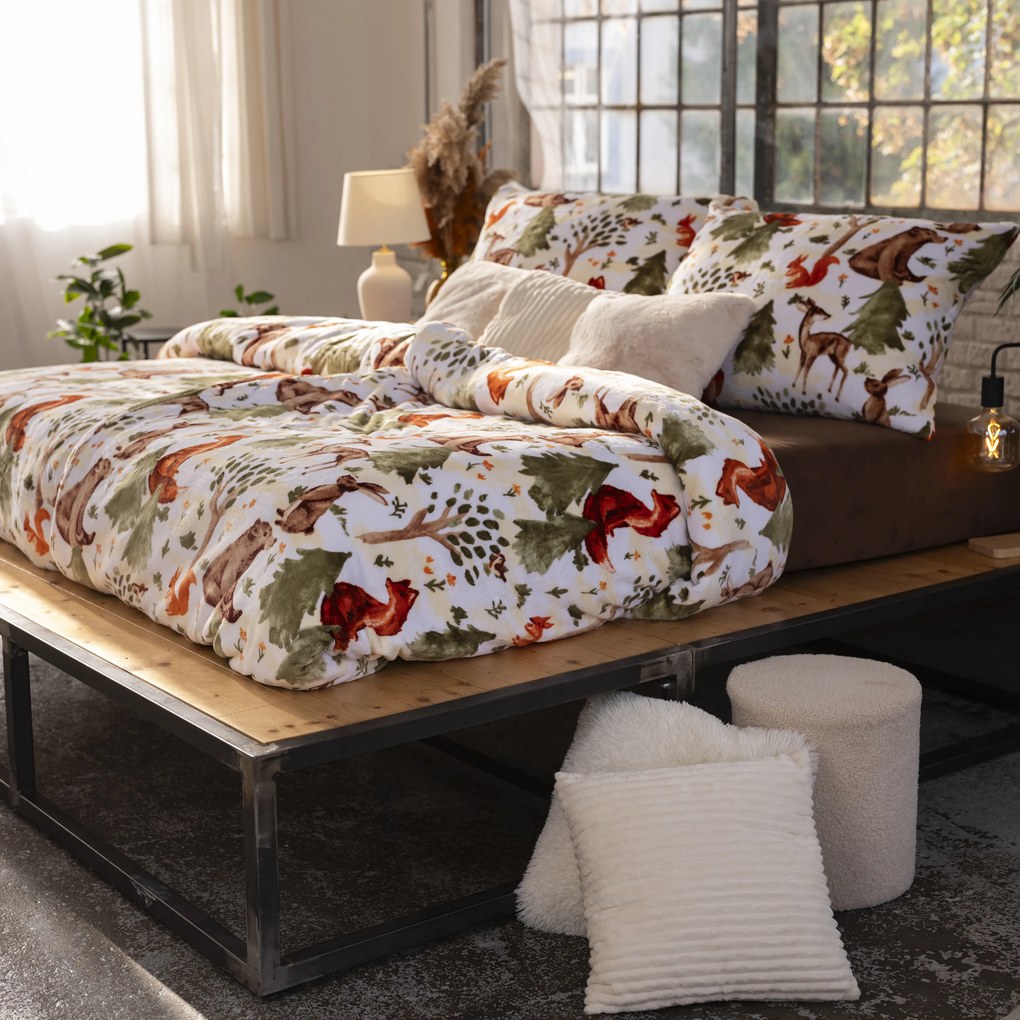 Obliečky mikroplyš Exclusive – Lesné zvieratká