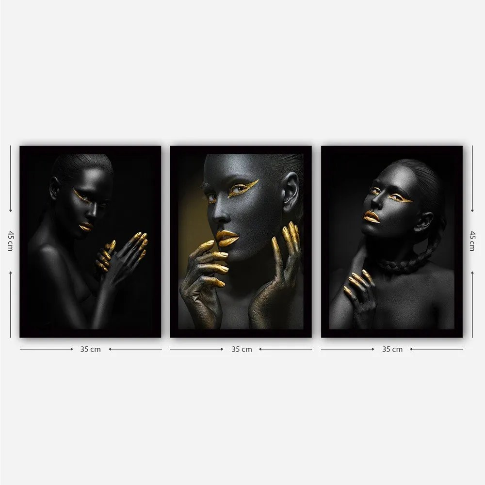Obrazy v súprave 3 ks 35x45 cm – Wallity