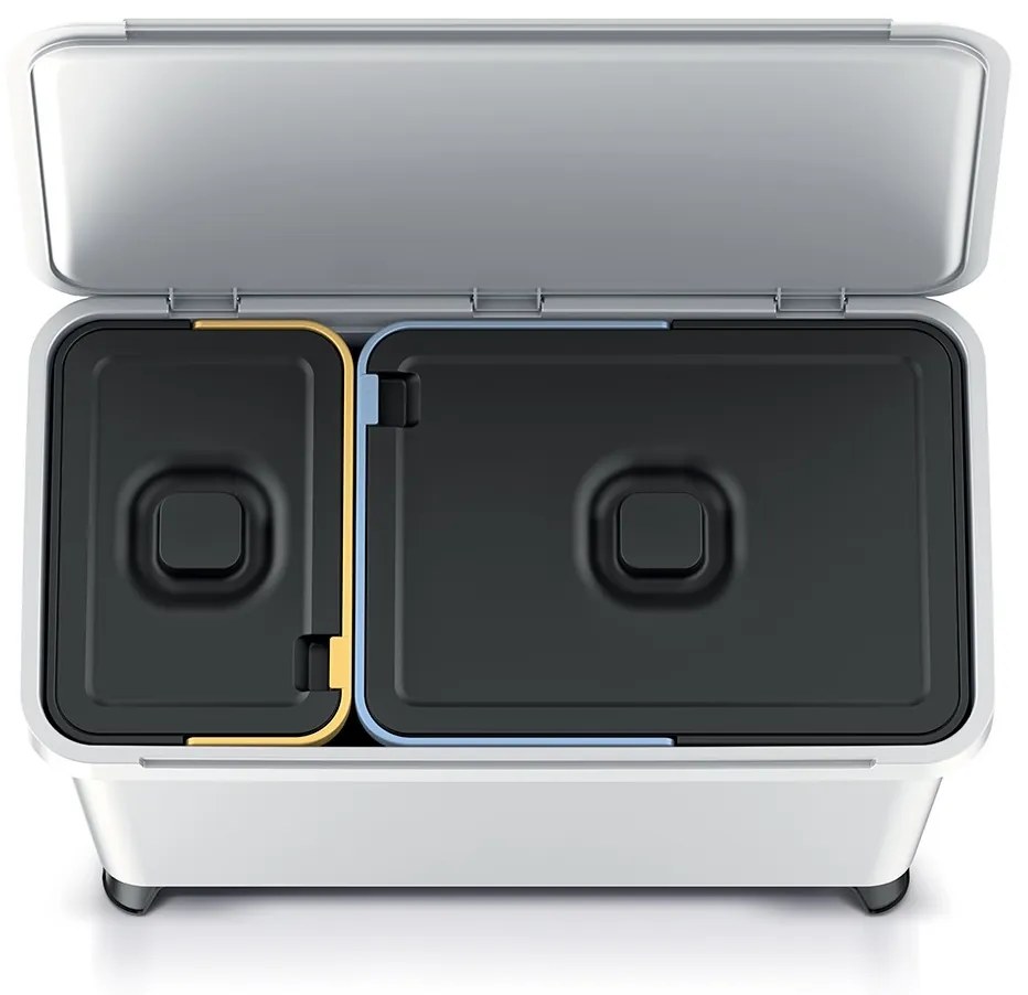 Odpadkový kôš SYSTEMO 10 L + 23 L svetlosivý