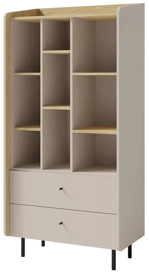 Vitrína Alessio AE6 2S Béžová /Dub