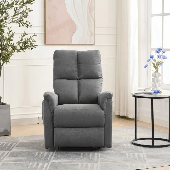 Polohovacie kreslo sivé, elektrické TV-929 GREY2