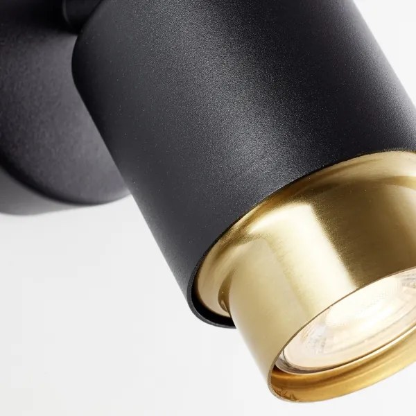 Brilliant - LED nástenné bodové svietidlo COVELO 1xGU10/5W/230V čierna/zlatá