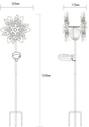 Globo 36578S - LED Solárna dekorácia LED/0,02W/3V IP44