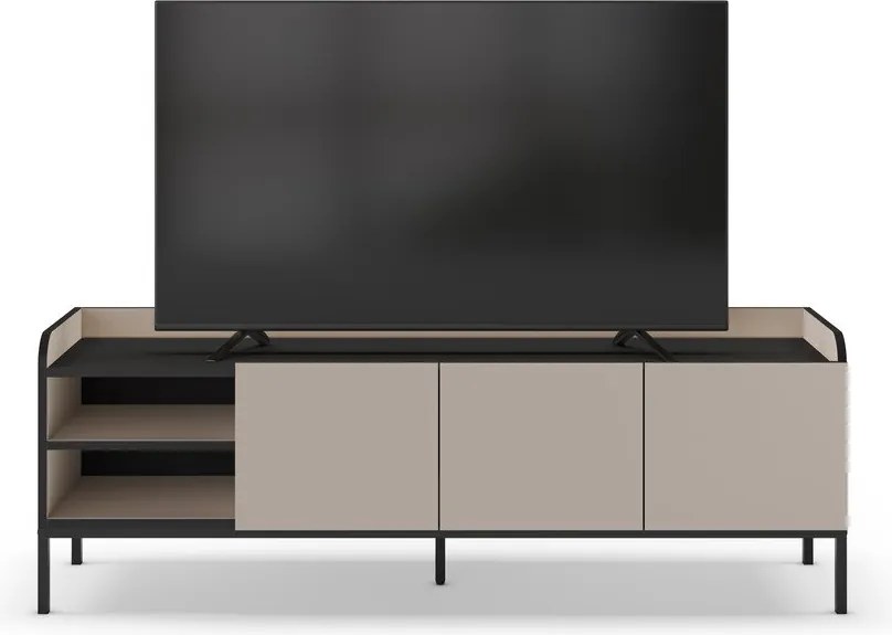 Krémový TV stolík 160x55x42 cm Adara – Marckeric