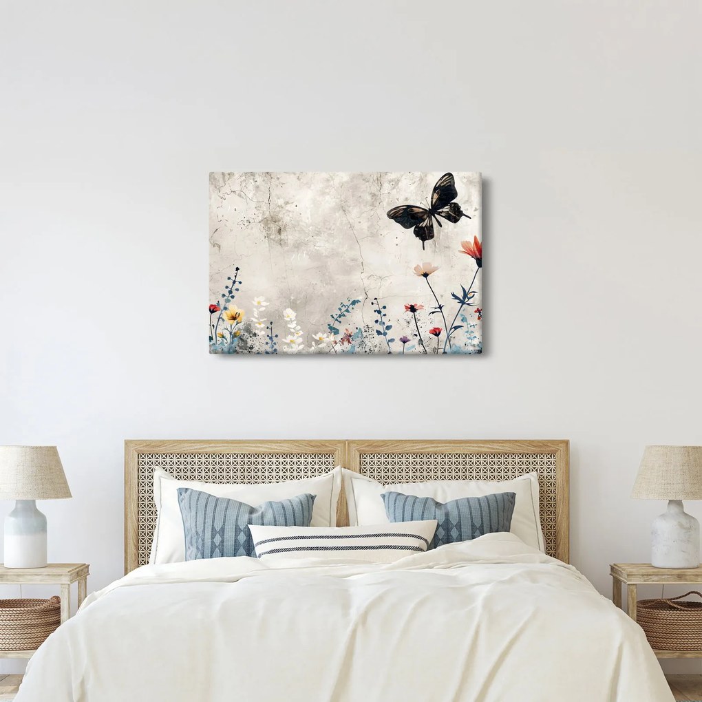 Obraz - Lúka v betóne (90x60 cm)