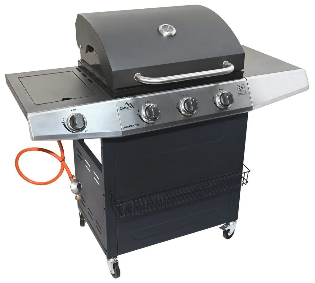Cattara Gril HYBRID CORE plyn/drevené uhlie, 126 x 114 x 55 cm