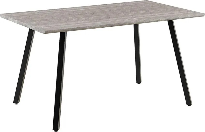 Jedálenský set 6x stolička + stôl Catini LANDON sivá/tm. sivá