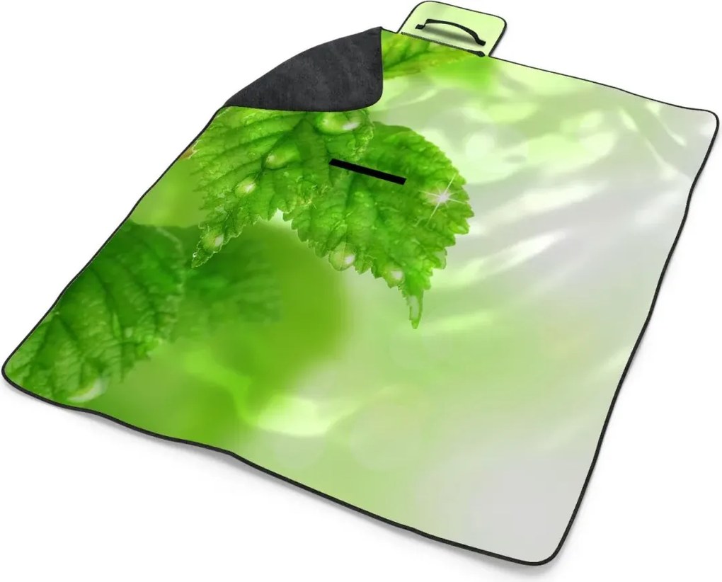 Sablio Plážová deka Listy 2: 200x140 cm