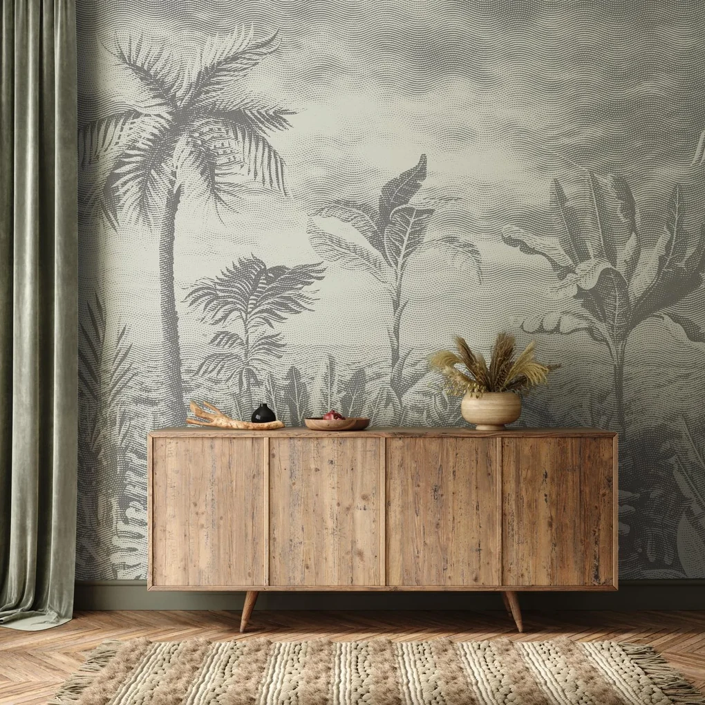 Fototapeta - Engrave jungle (147x102 cm)