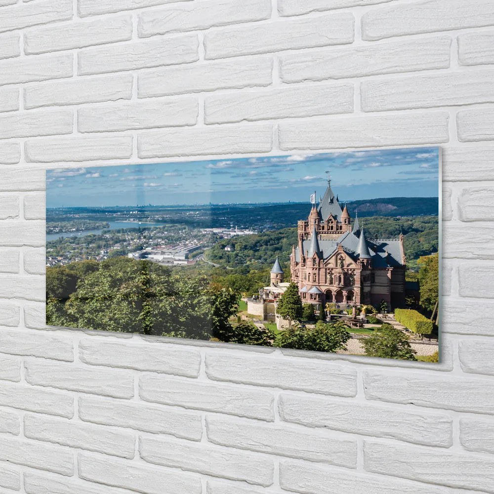 Obraz na akrylátovom skle Nemecko panorama mestského hradu 120x60 cm