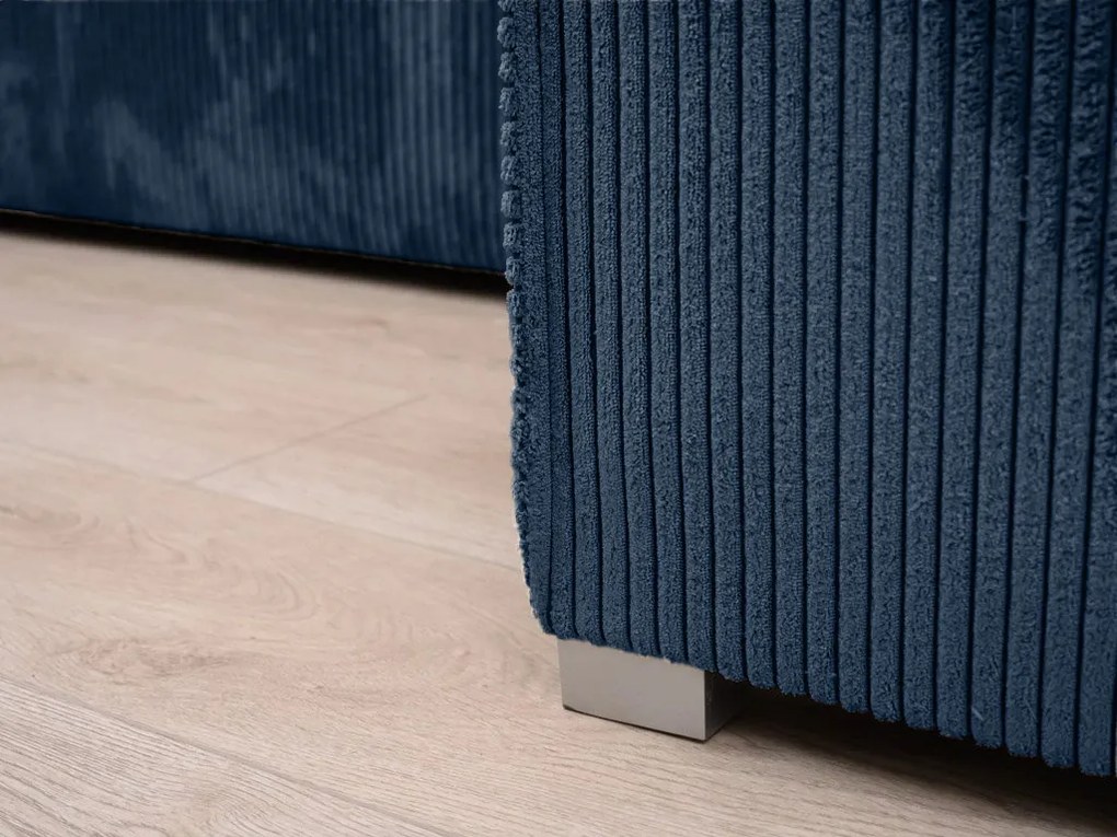 Tmavomodrá sedacia súprava do U SMART COSARO 295x140 cm