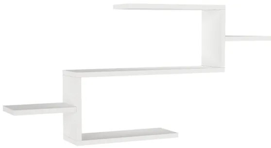 Nástenná polica TWIST 49,4x104 cm biela