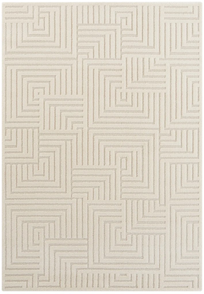 ELLE Decoration, Kusový koberec New York 105091 Cream, 160x230, biela, obývacia izba