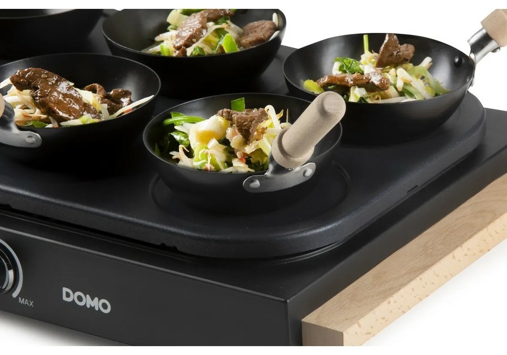 DOMO DO8719W elektrická fritéza a WOK, 2v1