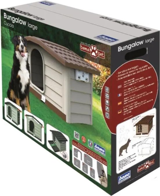 BAMA Búda pre psov plastová BRL, hnedá, veľká
