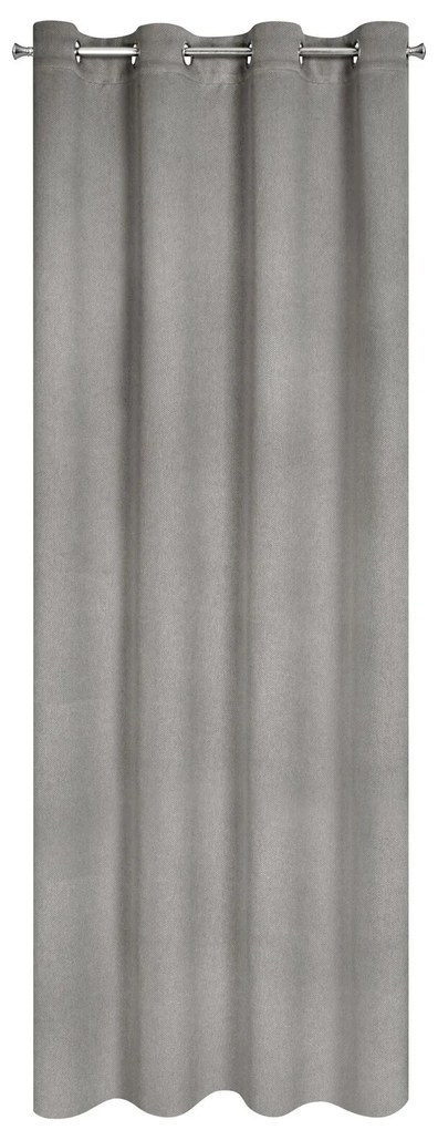 ZATEMŇOVACÍ ZÁVES NA KRÚŽKOCH AMARO 140X250 CM TMAVOSIVÁ