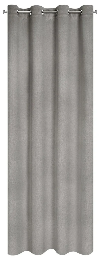 ZATEMŇOVACÍ ZÁVES NA KRÚŽKOCH AMARO 140X250 CM TMAVOSIVÁ