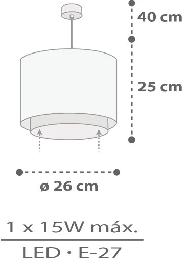 Dalber 60622 - Detský luster RHICO AND CROCO 1xE27/15W/230V
