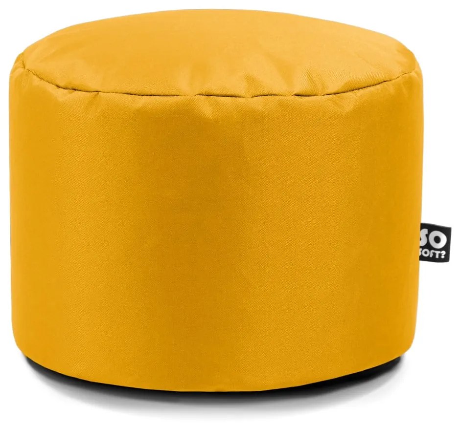 Žltý detský sedací vak Dot M – So Soft?