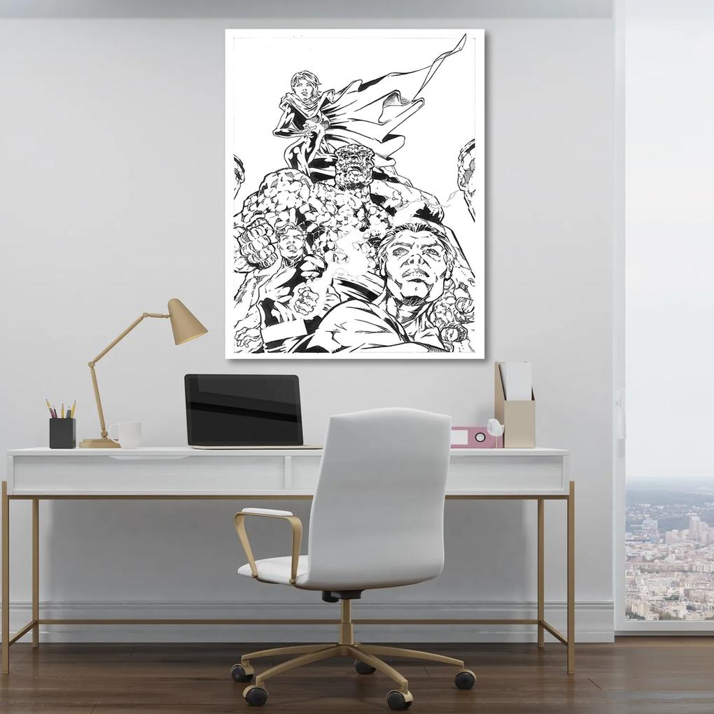 Gario Obraz na plátne Kreslenie superhrdinov - Saqman Rozmery: 40 x 60 cm