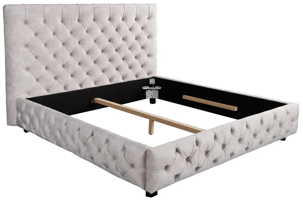 Posteľ Paris 180x200cm champagne velvet