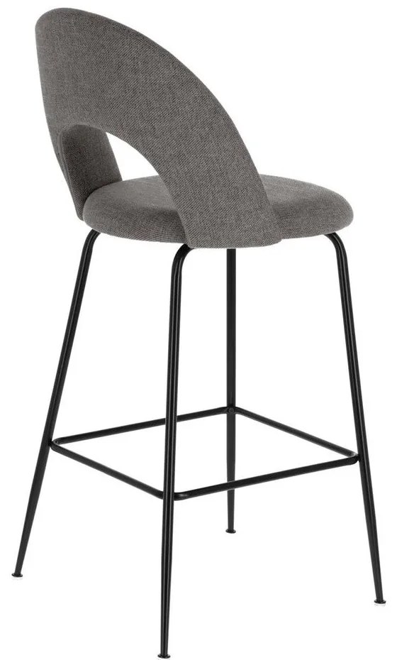 Sivé barové stoličky v súprave 4 ks (výška sedadla 63 cm) Mahalia – Kave Home