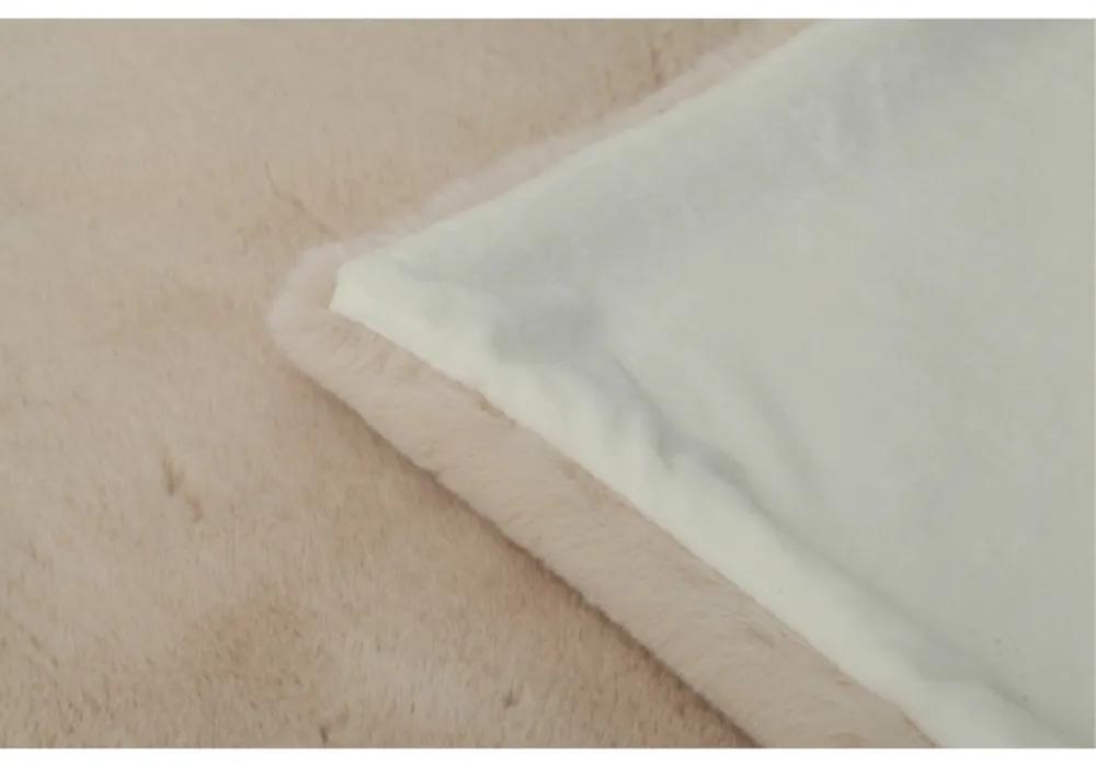 Kondela Kožušinová deka, béžová, 150x180, RABITA NEW TYP 2