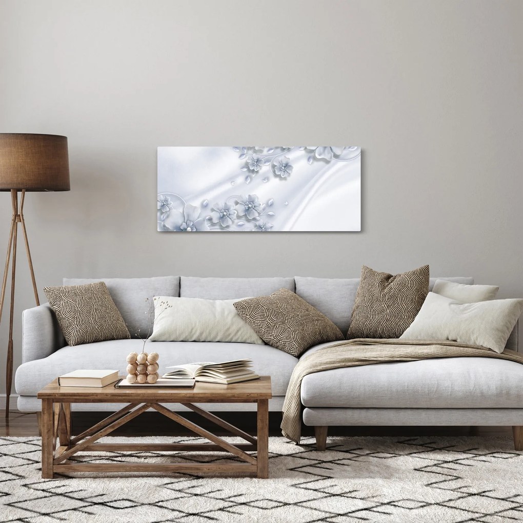 Obraz - Kvetinový dizajn (120x50 cm)