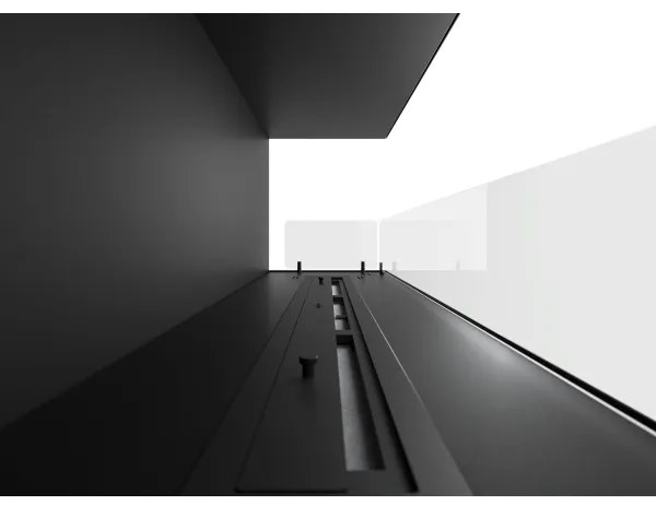 InFire - Rohový BIO krb 110x45 cm 3kW čierna