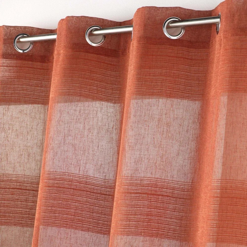 Záclona v tehlovej farbe 140x280 cm Terraza – douceur d'intérieur