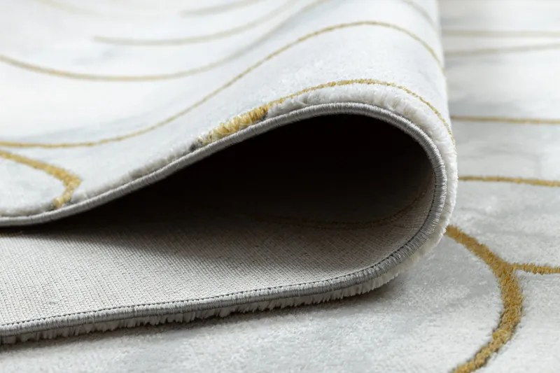 Dywany Łuszczów, Kusový koberec Emerald 1016 cream and gold, 140x190, biela, kancelária